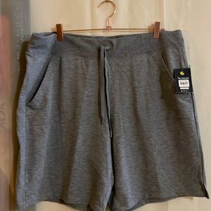 Athletic Works - AW FT Bermuda Shorts with 9” Seam. XXL Grey New with Tag